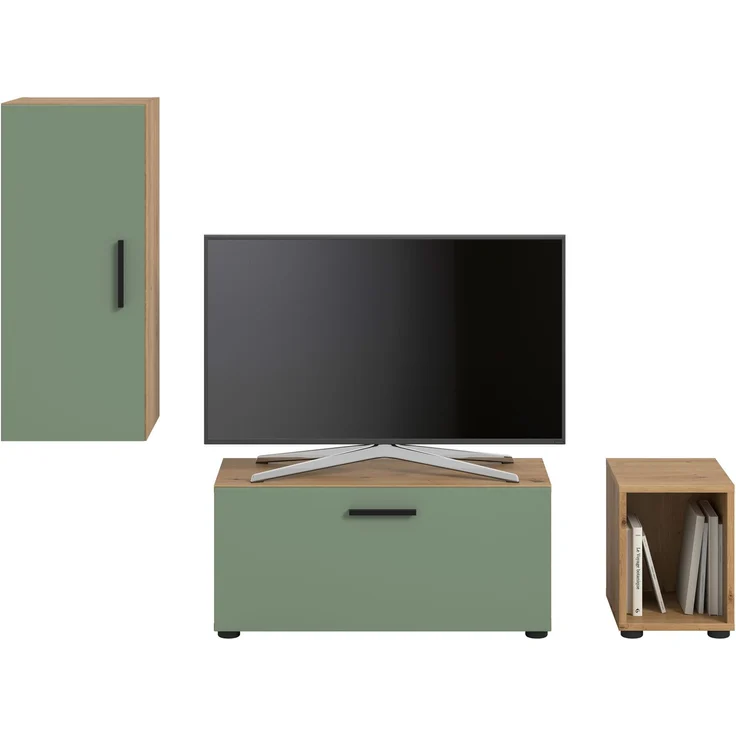 The One Wohnwand in Smoke Green Nachbildung – Bild 2