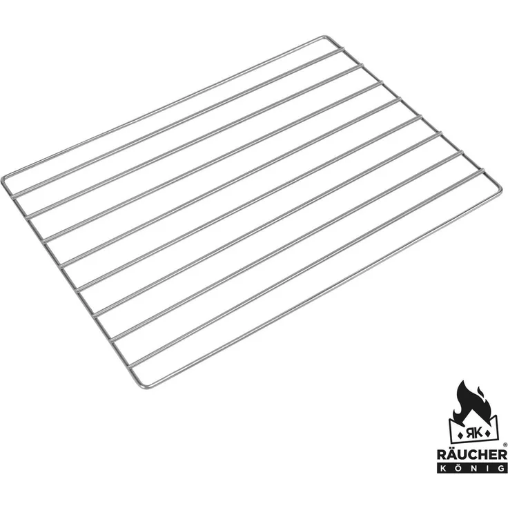 Räucher König Metall RK Räucher König Grillrost verchromt, 388 x 226 mm Silber 34 x 25 cm
