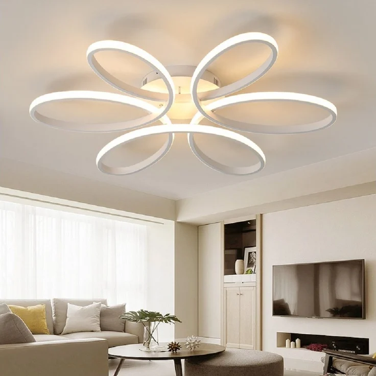 Eurotondisplay LED Deckenleuchte LED Deckenlampe Fernbedienung Lichtfarbe einstellbar dimmbar Leuchte, LED fest integriert, Warm- bis Kaltweiß einstellbar, Lichtfarbe und Helligkeit mit Fernbedienung einstellbar – Bild 3