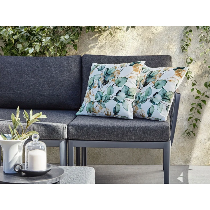 Gartenkissen 2er Set GLADE Pflanzenmuster 45 x 45 cm Bunt – Bild 2