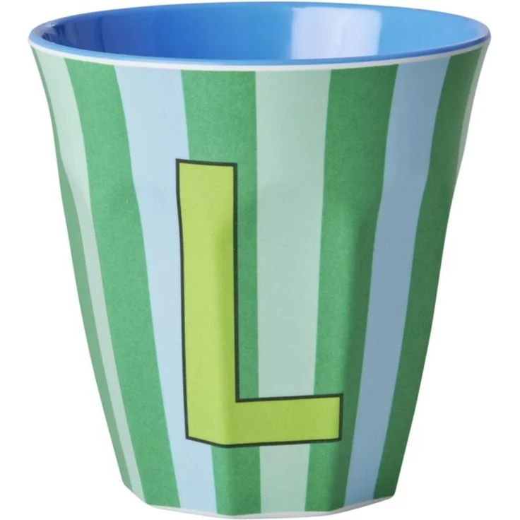 Rice Stripes Melamin Becher Buchstabe L – Bild 4