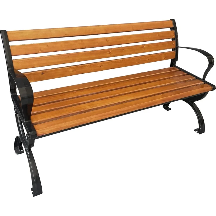 Parkbank NORWICH: Robuste Eleganz aus FSC-Holz und Aluminium