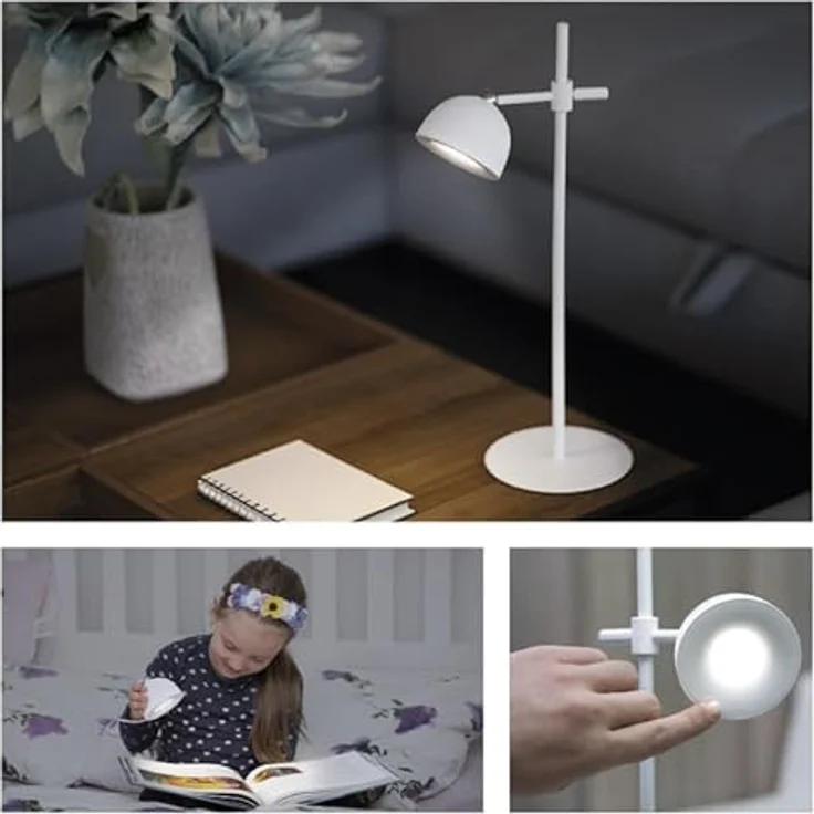 EMOS LED Akku-Tischlampe SOPHIE 4in1, 4,2W, 200lm, 1200mAh Li-Ion Akku mit 33h Leuchtdauer, dimmbar, neutralweiß, weiß, Z7635W – Bild 5