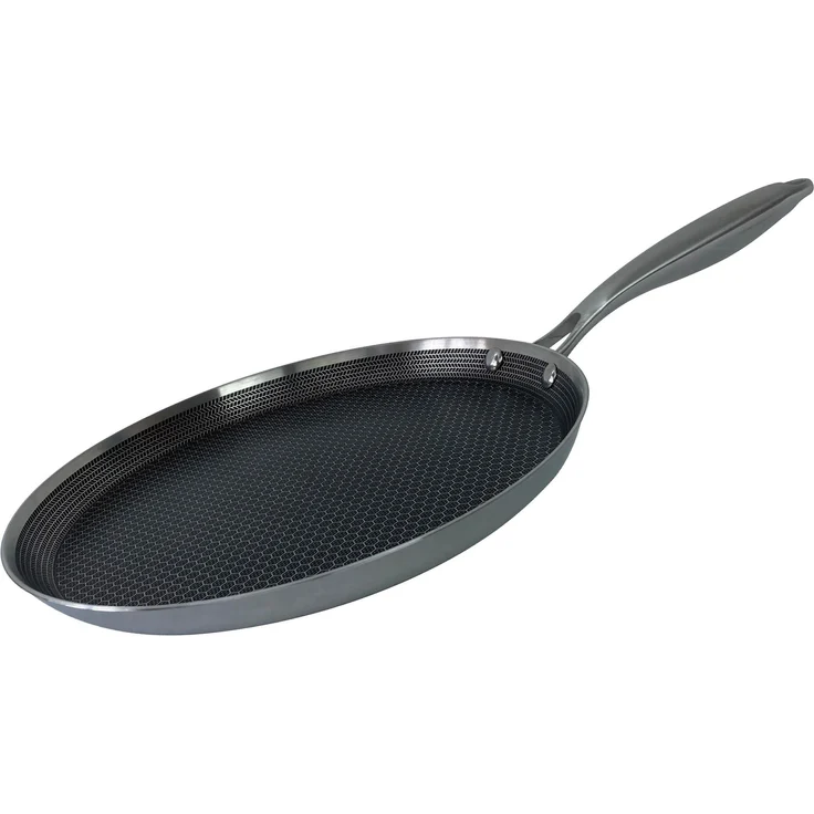 Pfannkuchen Pfanne Edelstahl Wabenstruktur Ø28cm Induktion Pfanne Anti Haft Kratzfest – Bild 5