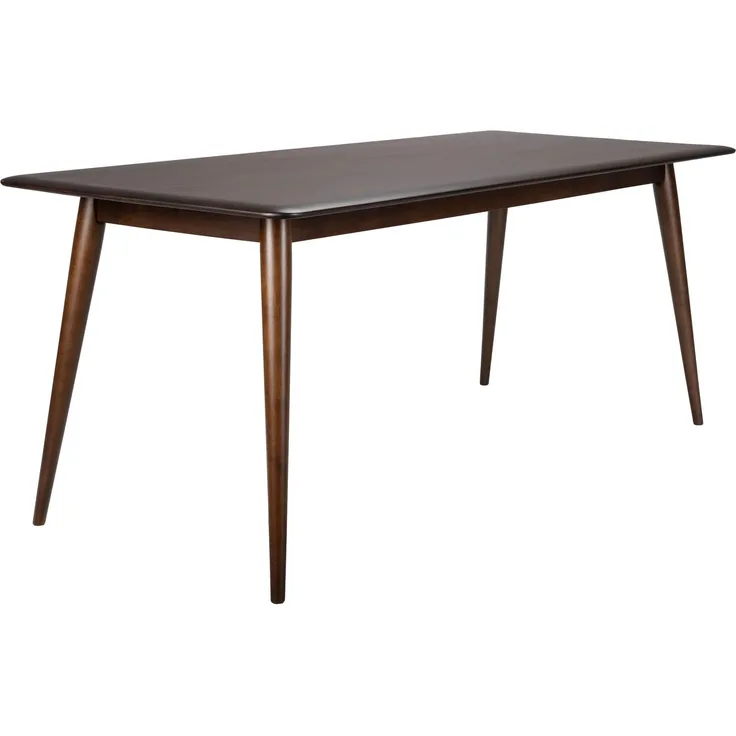 DutchBone Esstisch Elroy aus Gummibaumholz in Walnussbraun Braun 80x180x75 cm