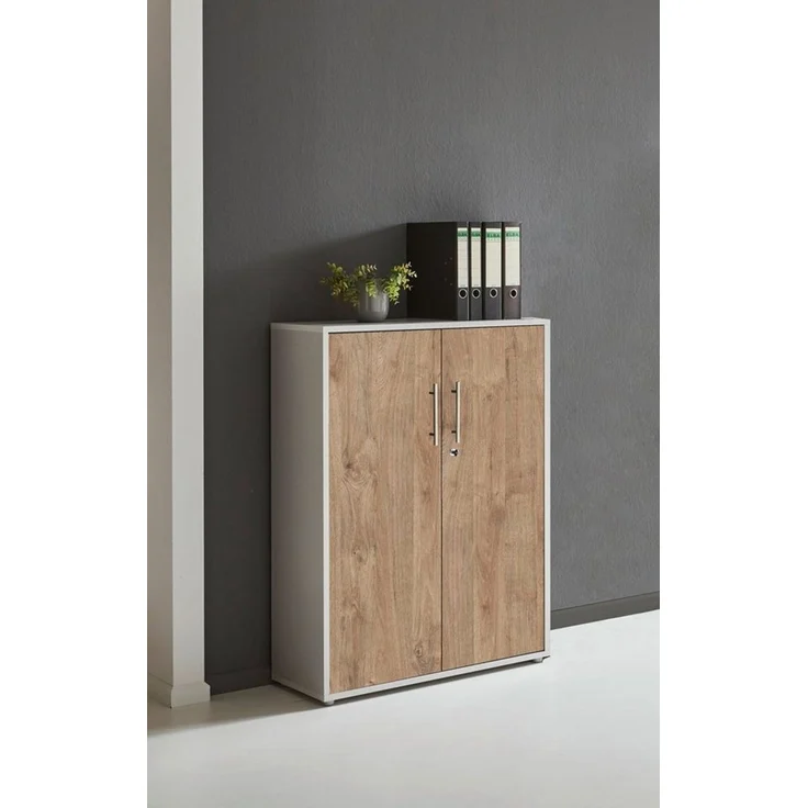 moebel-dich-auf Aktenschrank OFFICE EDITION (abschließbar, Metallgriffe, 3 Fächer) Made in Germany – Bild 1