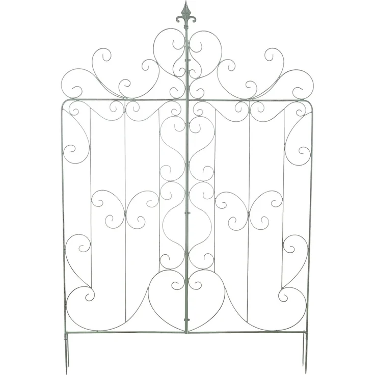 Rankgitter JORIS - 99x2x133cm, Metall, Antik-Grün | Rankhilfe Kletterpflanzen Gartendekoration – Bild 6
