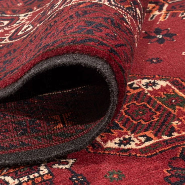 Afghan Teppich - Buchara - 284x194 cm - rot – Bild 4