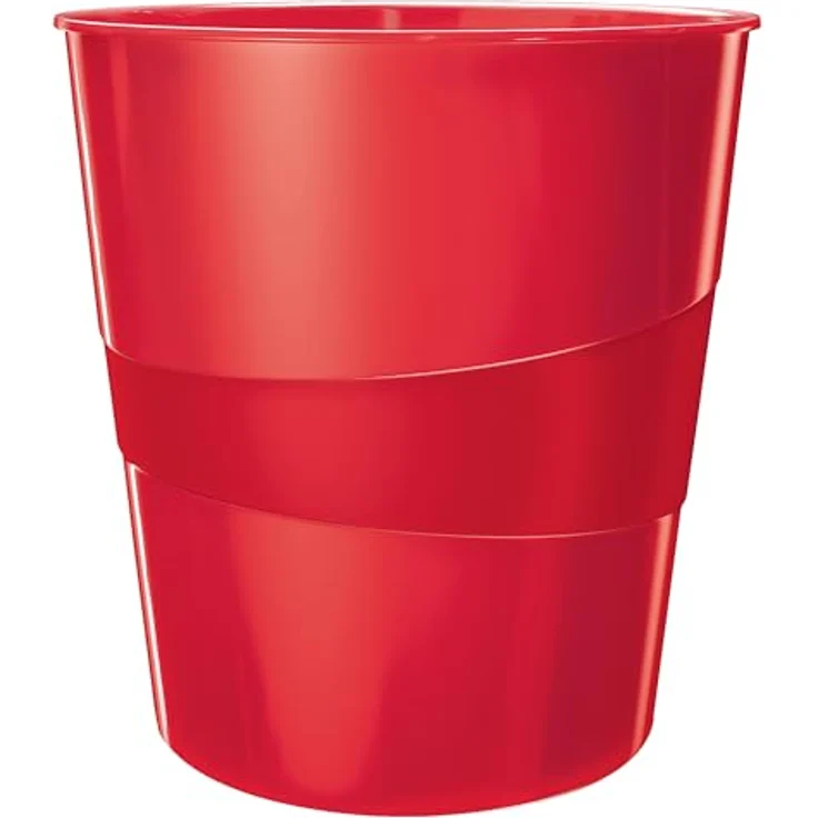 Leitz Papierkorb Wow 15l Polystyren rot – Bild 2