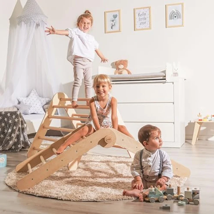 babybay Kletterdreieck Littlefoot weiß lackiert – Bild 9