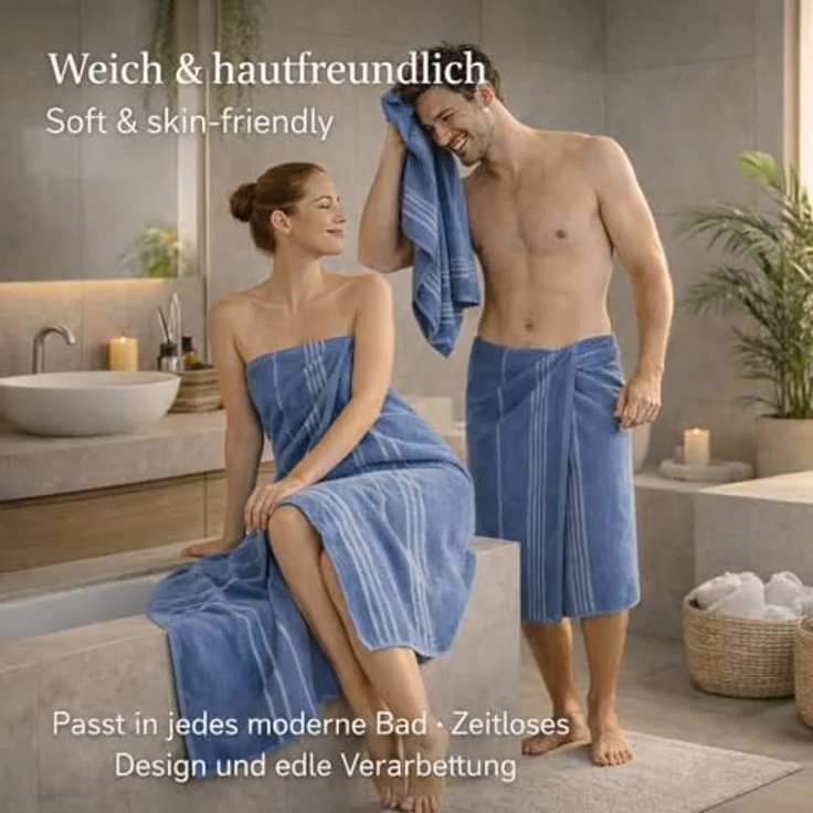 Betz Strandtuch Betz XXL Badetuch LINES Saunahandtuch Liegetuch 90x180 cm, 100% Baumwolle – Bild 5