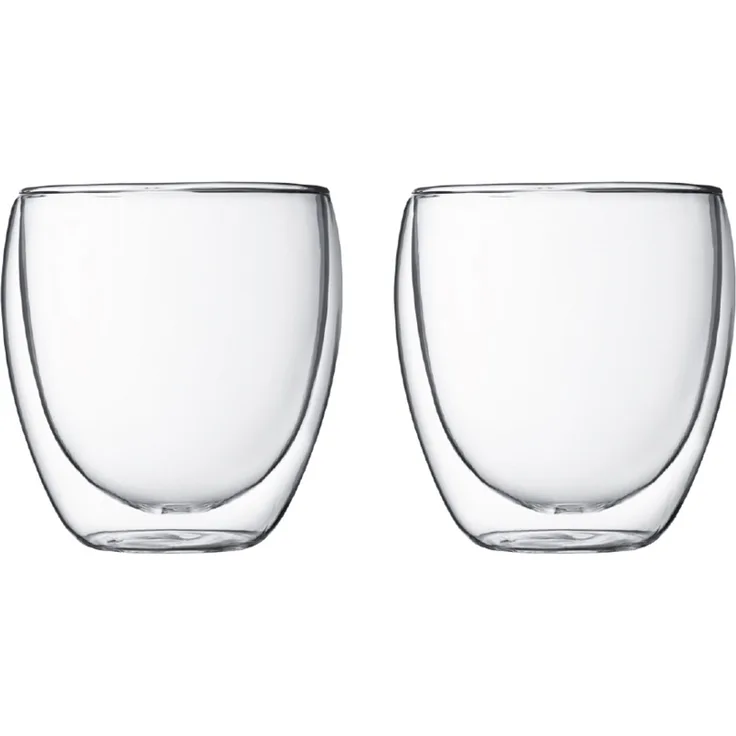 Bodum Pavina Glas Doppelwandig 0,25 L 2 Stk. Transparent