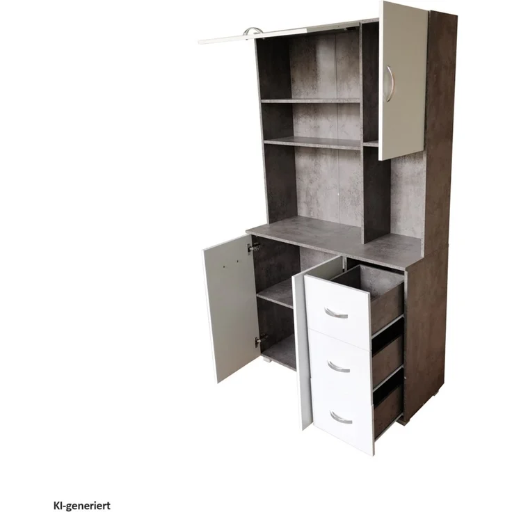 HTI-Line Hochschrank Küchenschrank Blanca (Stück, 1-St, 1x Schrank Blanca, ohne Dekoration) Küchenbuffet – Bild 2