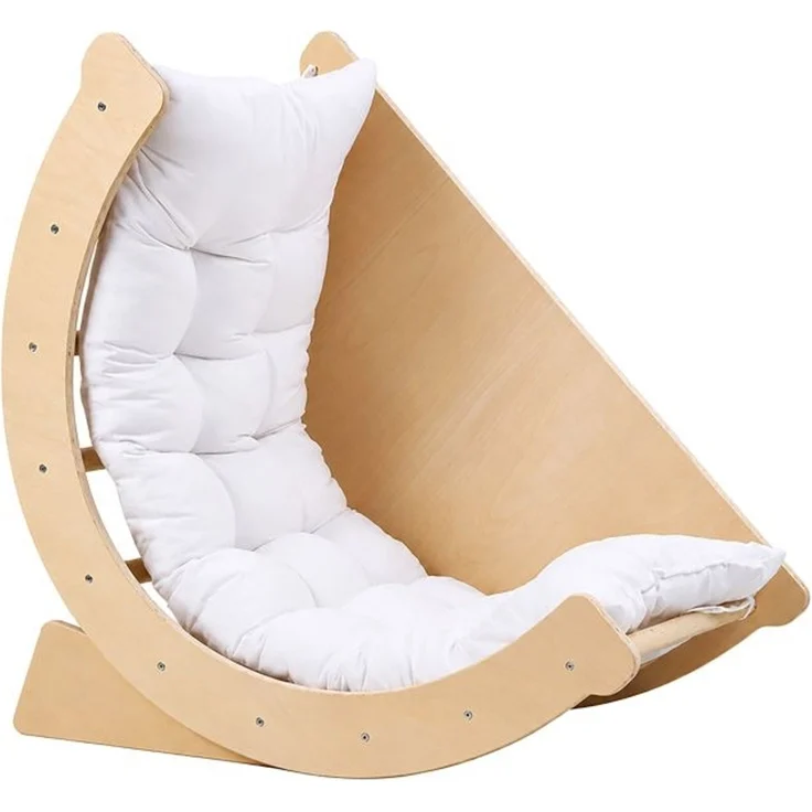 Relaxdays Kletterbogen Holz mit Kissen – Bild 8
