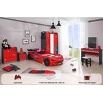 Kinderzimmer komplett Set Autobett Rio 5 teilig Rot