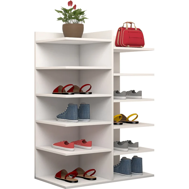 VCM Schuhschrank Enosa 916959 Weiß B. 60 x H. 80 x T. 30 cm – Bild 3