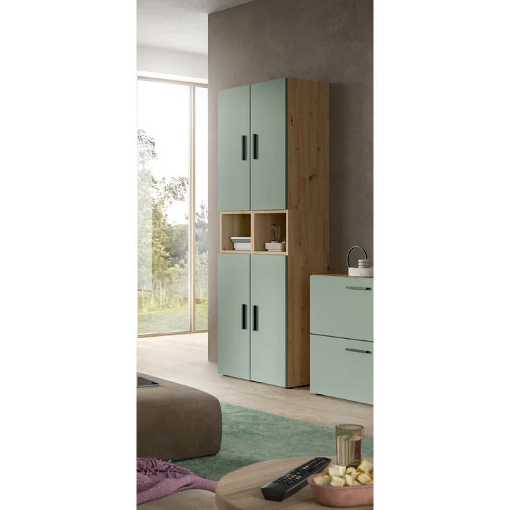 The One Wohnkombination in Smoke Green Nachbildung – Bild 5