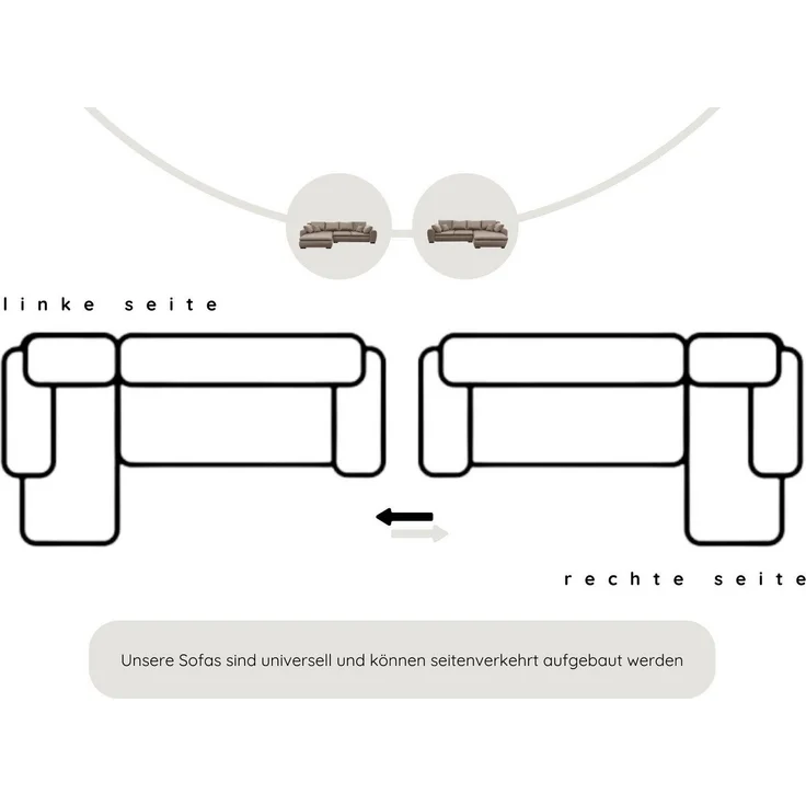 Home affaire Ecksofa Cara Mia L-Form, B: 325 cm - OTTO. Verlässliche Qualität, mit 4 Zierkissen, optional Bettfunktion & Bettkasten – Bild 2