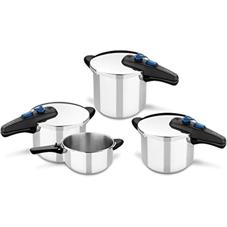 Tefal Kochtopf, Express-Töpfe Monix M570005 (2 pcs) Edelstahl 6 L – Bild 2