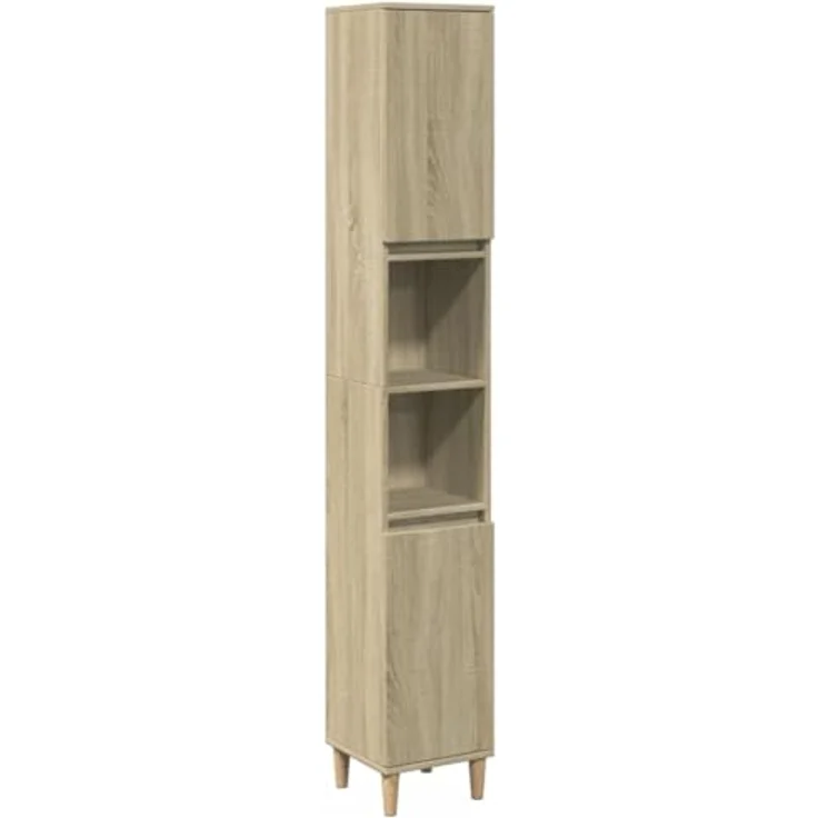 vidaXL 3-tlg. Badmöbel-Set Sonoma-Eiche Holzwerkstoff 3307669 – Bild 6