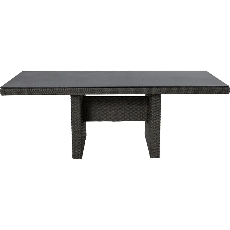 LC Garden »Barcelona« Gartentisch 200x100 cm grau-mix Wangentisch Glaskeramik-Tischplatte