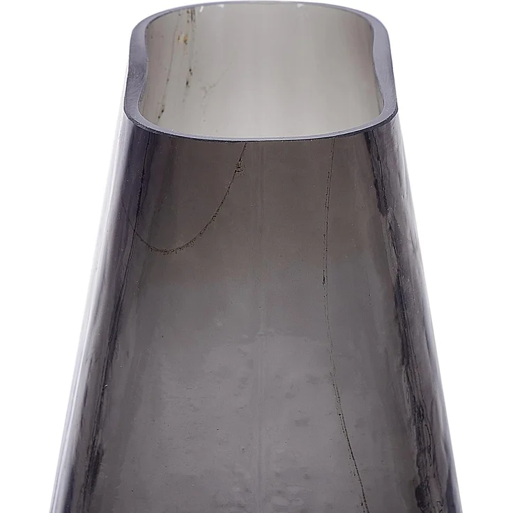 Blumenvase MITATA 20 cm Glas Grau – Bild 5