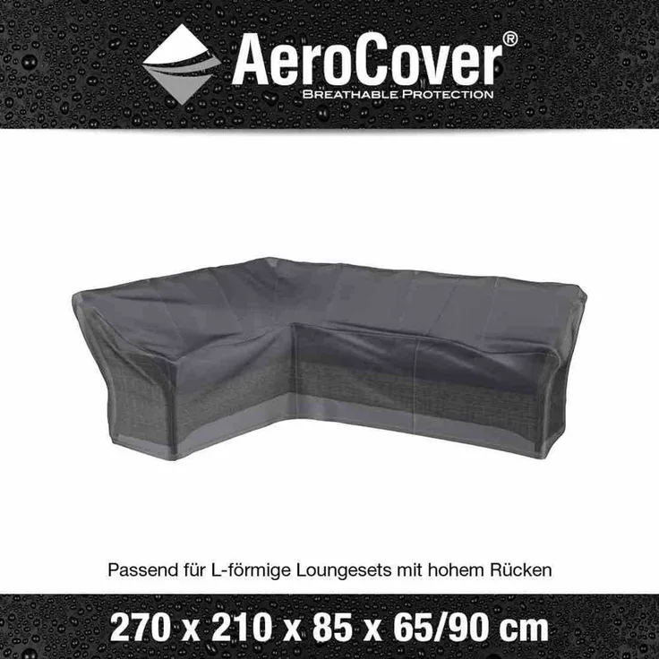 AeroCover Schutzhülle für Lounge-Sets 270x210x85xH65/90 cm L-Form links