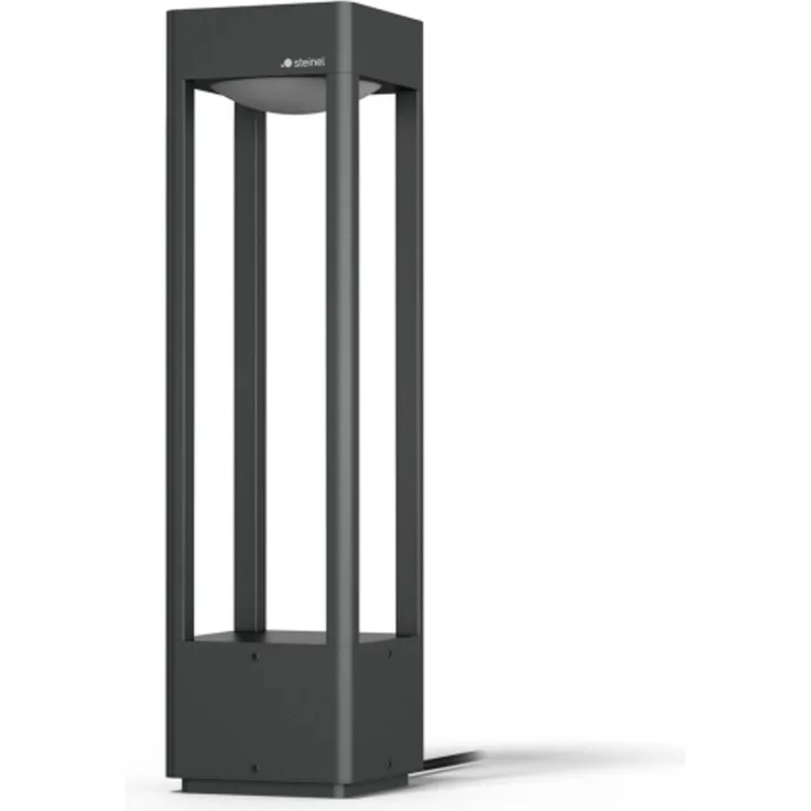 Steinel Wegeleuchte Stela C 24V 51 cm, RGBWW Gartenleuchte, 16 Mio. Farben, Dämmerungssensor, dimmbare Pollerleuchte, Zeitschaltuhr, App-Steuerung, Plug & Play, IP65