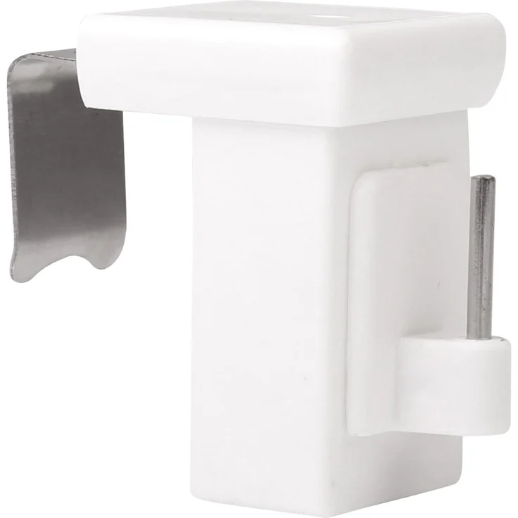 Deco-Raum® Fensterhaken Dekohaken Fensterclip für Fensterdekoration Weiß - Fensterdicke: 10-27mm UNIVERSAL | Set: 10 Stück | Material: Kunststoff/Metall | Farbe: Weiß – Bild 1