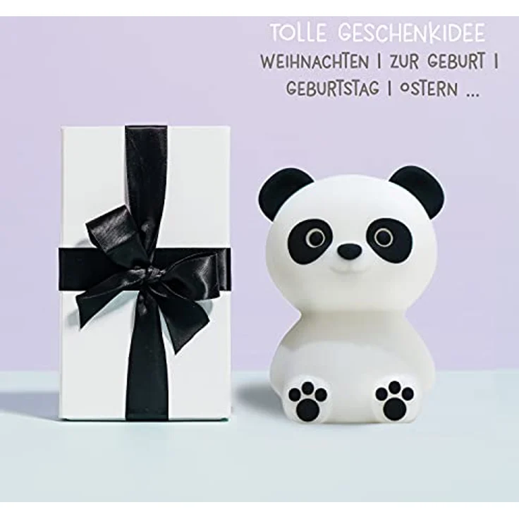 MegaLight LED Nachtlicht Kinder RGB-Farbwechsel | Nachtlicht Baby ohne verschluckbare Kleinteile | Stilllicht dimmbar Timer | Nachtlampe für Kinderzimmer Touch USB | Paddy Panda – Bild 8