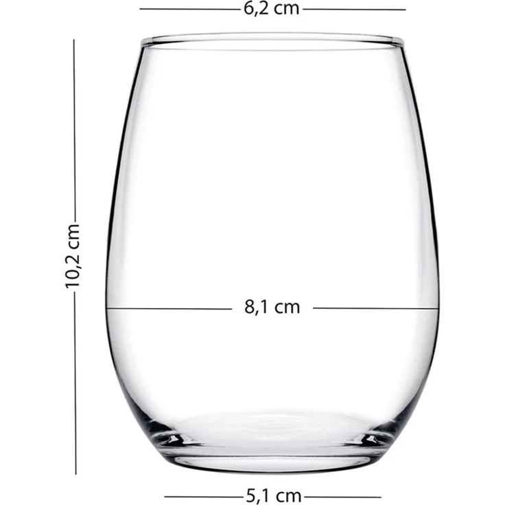 Hermia Concept 'Astoria 350 - Transparent' Gläser-Set (4-teilig), Transparent, 8,1 x 8,1 x 10,2 cm, 350 ml – Bild 5