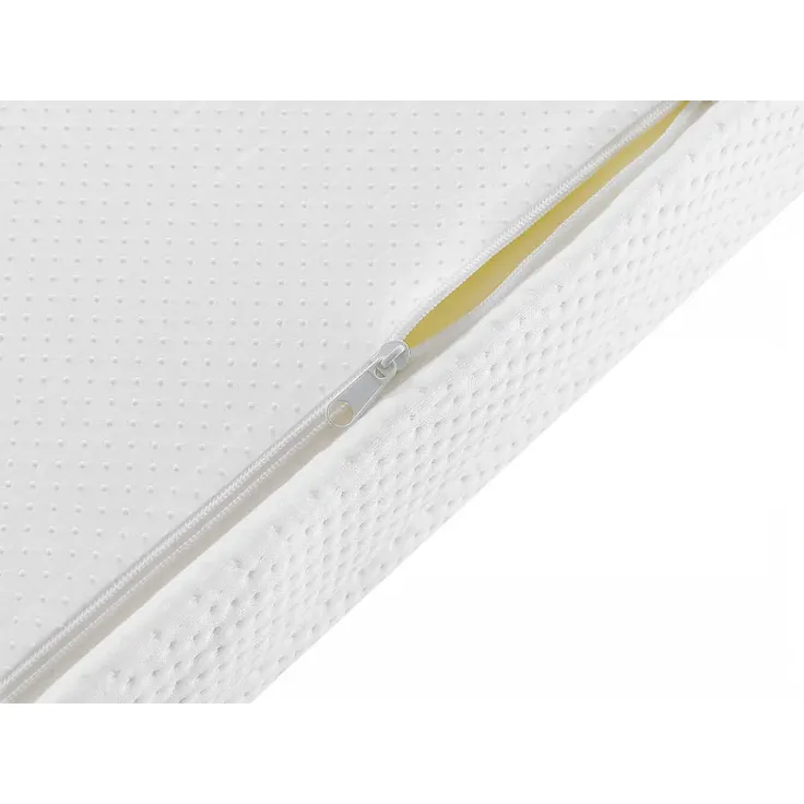 Vente-unique - STELO Set aus Matratze und Bettgestell MetallStoff Schwarz - B 90 cm88 cm3,8 cm x H 12 cm5 cm25 cm x L 190 cm188 cm3,8 cm – Bild 5