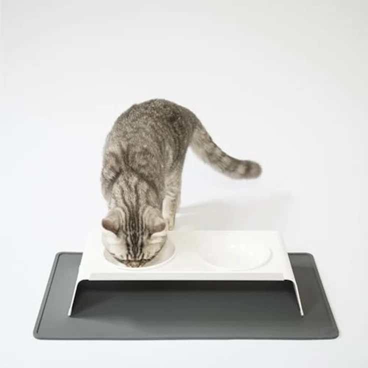 LucyBalu Napfunterlage SQUARE (50 x 29 cm), für Katzen, verschiedene Farben, lebensmittelechtes Silikon – Bild 6