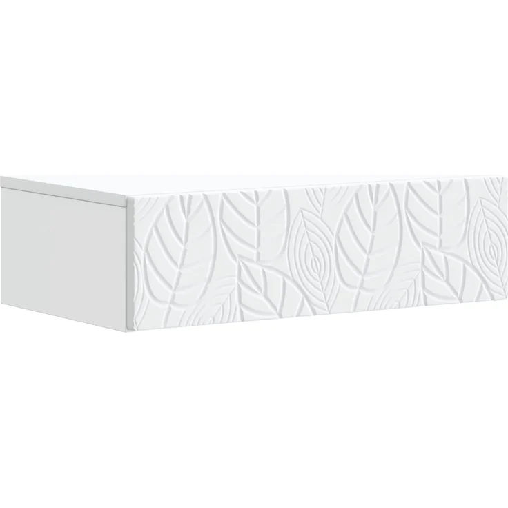 vidaXL Wandmontierter Beistelltisch Weiß 87,5 x 34,5 x 17 cm 898835 – Bild 2