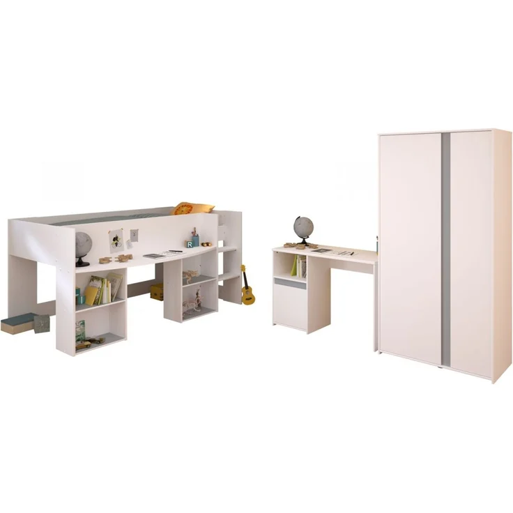 Parisot Kinderzimmer und Jugendzimmer Pirouette in weiß Set 3-tlg. – Bild 6