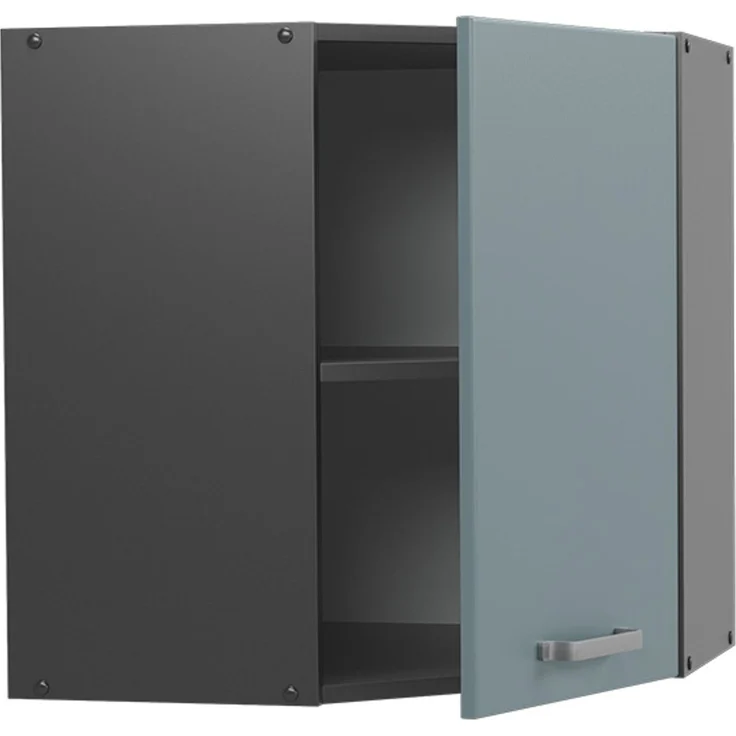 Eckhängeschrank R-Line Blau-Grau 57 cm Vicco – Bild 4