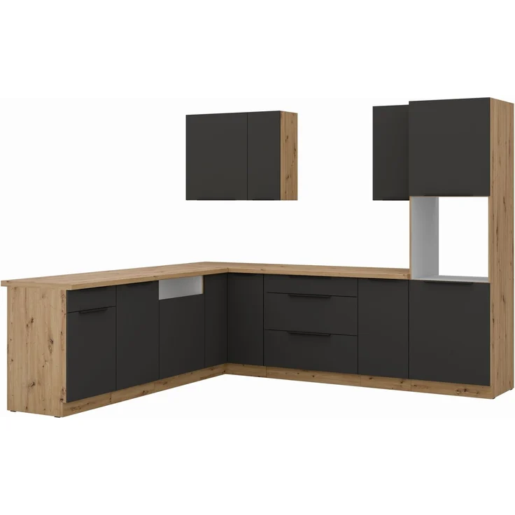 Winkelküche ARIA K-AR ECKE 2 - 250 x 270 cm Anti Fingerprint Küchenzeile Küchenblock Singleküche Einbauküche Küche Eckküche – Bild 7