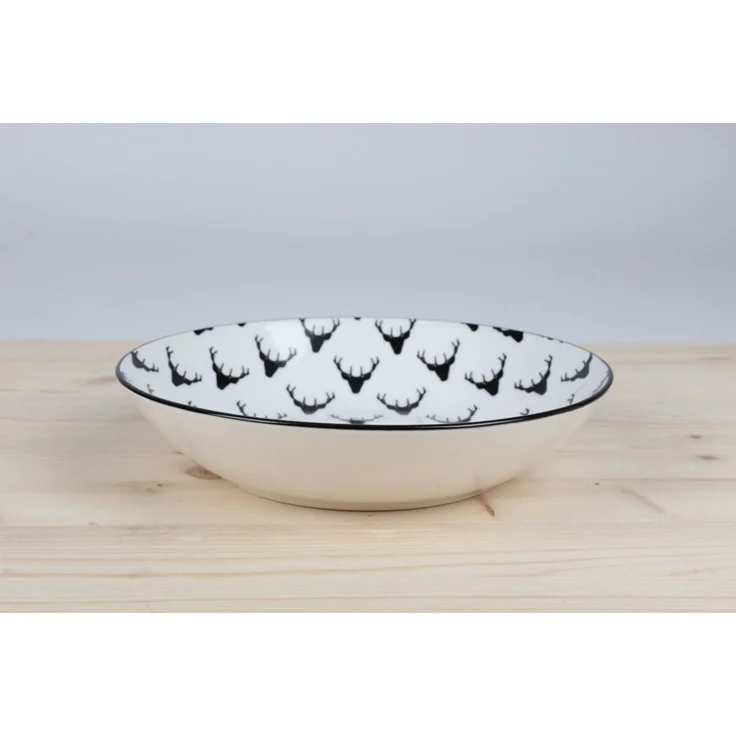 Weihnachts-Teller ca. 20 cm tief aus Porzellan | Festlicher Suppenteller für Weihnachtsgerichte, Vorspeisen & Desserts | Spülmaschinenfest & langlebig – Bild 1