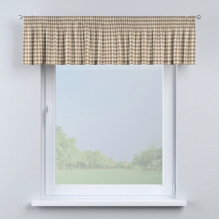 Dekoria Vorhang mit Kräuselband 130x40 cm, Quadro – Bild 2