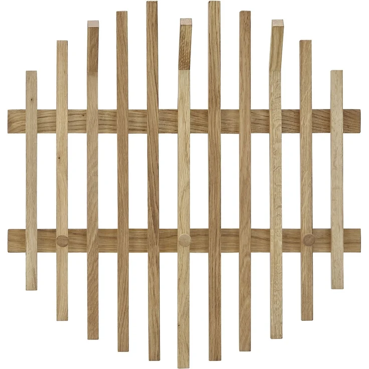 Garderoben-Set >BANTRY< (4-teilig) in Eiche / schwarz - 150x190x30 (BxHxT) – Bild 5