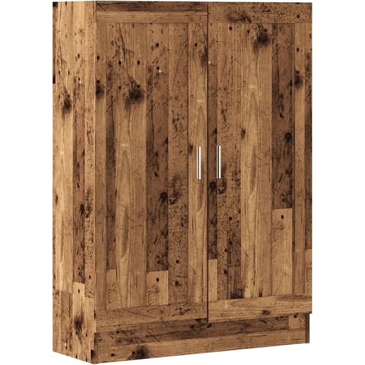 vidaXL Bücherschrank Altholz-Optik 82,5x30,5x115 cm Holzwerkstoff 856148 – Bild 1