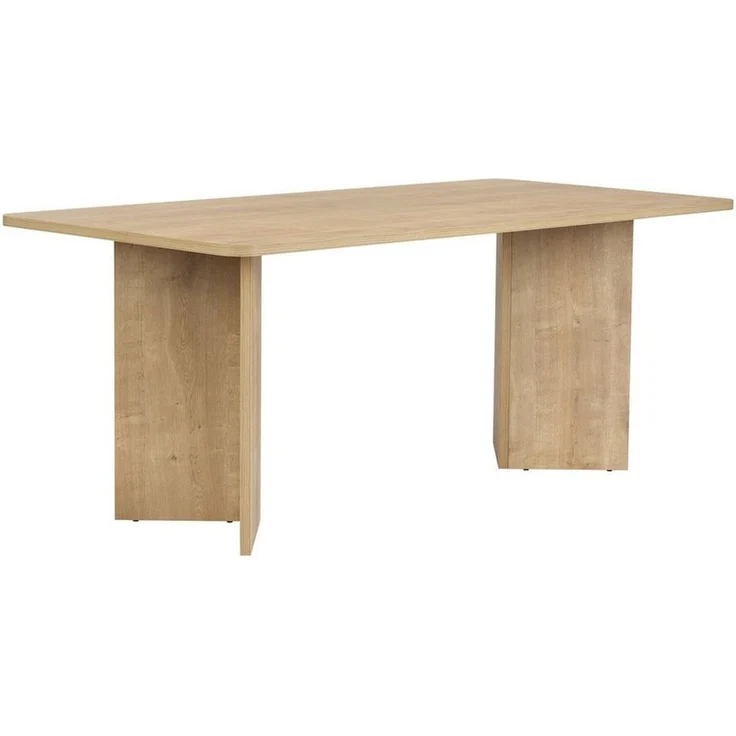 Modern Dining Table, Honey Oak, 180 x 90 x 75 cm | 100% Melamine Coated Particle Board, Thickness: 25 mm | Durable & Stylish Design, 70 kg Capacity, Perfect for Contemporary Dining Spaces – Bild 4