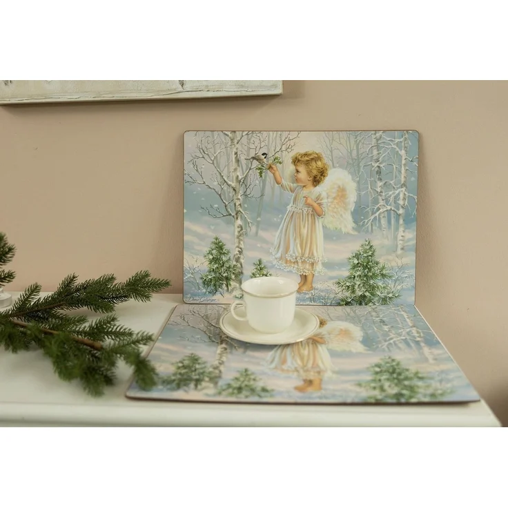 Myflair Möbel & Accessoires Platzset Winterengel, Weihnachtsdeko, (Set, 4-St) – Bild 2