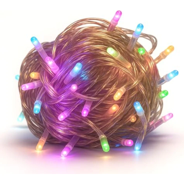 Gartenpirat LED-Lichterkette Christbaum LED Lichterkette Dekobeleuchtung 8 Programme Weihnachten – Bild 2