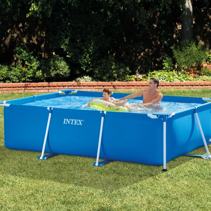 Intex 'Frame Swimming Pool Set Serie Family III', blau, 300 x 200 x 75 cm, rechteckig – Bild 3