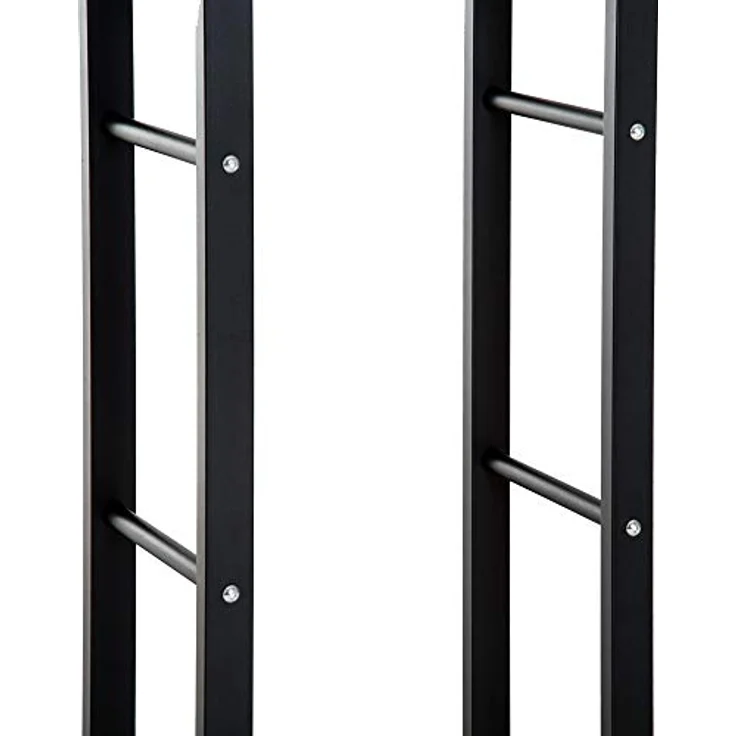 HOMCOM Kaminholzregal Kaminholzständer Kaminholzablage Kaminholzhalter 100kg, BxTxH:60x25x100 cm, (Stahl, 1-St, Schwarz) – Bild 10