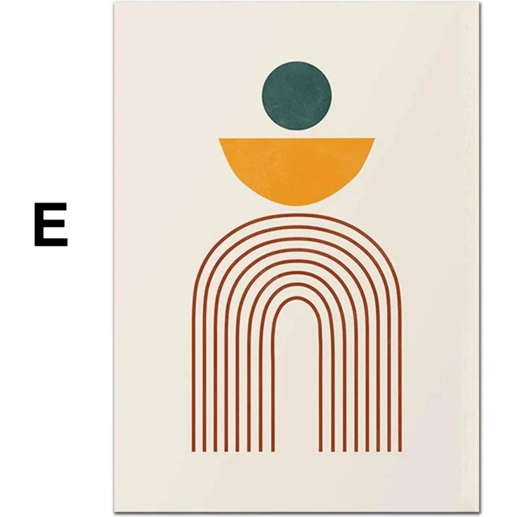 Abstrakte Boho Poster · Terrakotta & Grün · Minimalistische Wandbilder · Modernes Wohnambiente · ohne Rahmen - D / 10 x 15 cm – Bild 7