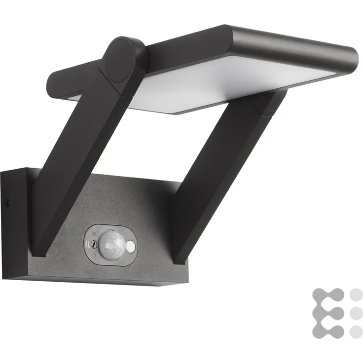 EVN Solar-LED-Wandleuchte 3000K anthrazit PAS541502