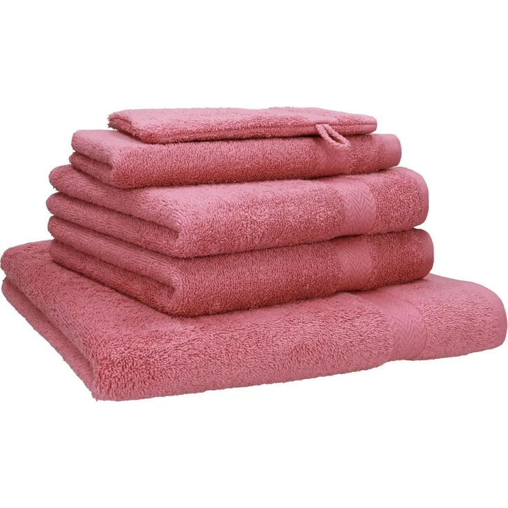Betz Handtuch Set 5-TLG. Premium 1 Duschtuch 2 Handtücher 1 Gästetuch 1 Waschhandschuh, 100% Baumwolle