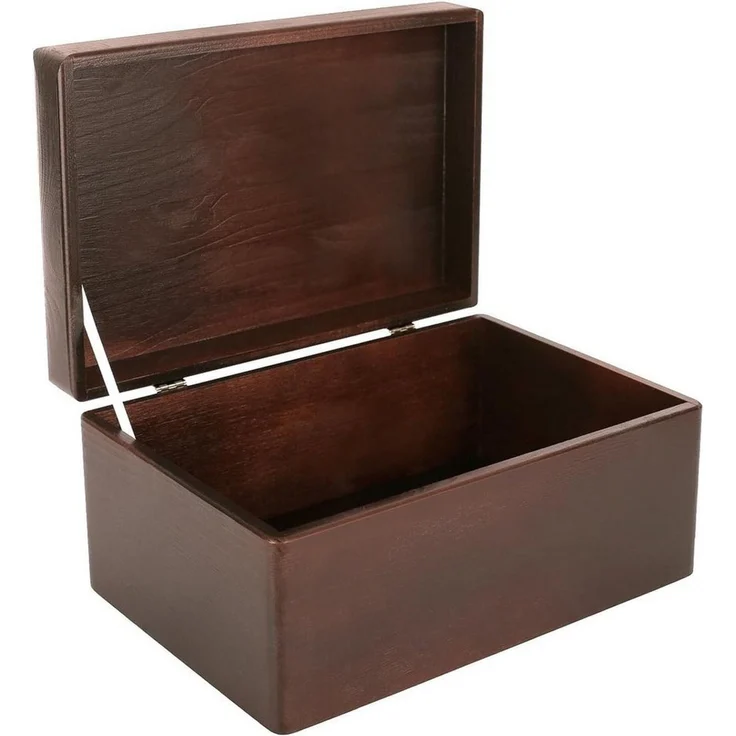 Creative Deco Holzkiste mit Deckel Groß Erinnerungsbox Baby Holzbox 30 x 20 x 14 cm – Bild 1